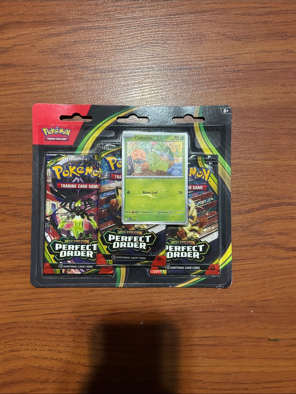 Pokemon Perfect Order Booster Pack Set with Green Chikorita Promo Card